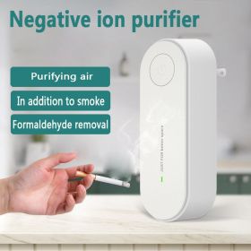 Portable Air Purifier Anion Air Purification Air Freshener Ionizer Cleaner Dust Cigarette Smoke Remover Toilet Deodorant - EU Plug