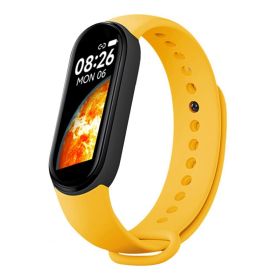 M7 Smart Watch Bluetooth Step Counting Sports Smart Bracelet Fitness Tracker Heart Rate Blood Pressure Sleep Monitor Smartwatch - Yellow - CN