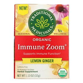 Traditional Medicinals - Tea Immune Ginger Lemon - Case Of 6-16 Bag - Default