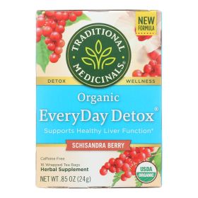 Traditional Medicinals Everyday Detox Herbal Tea - Case Of 6 - 16 Bags - Default