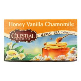 Celestial Seasonings Herbal Tea Caffeine Free Honey Vanilla Chamomile - 20 Tea Bags - Case Of 6 - Default