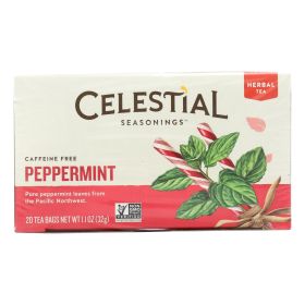 Celestial Seasonings Herb Tea Peppermint - 20 Tea Bags - Case Of 6 - Default