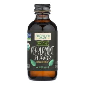 Frontier Herb Peppermint Flavor - Organic - 2 Oz - Default