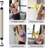 11 Pcs Resistance Bands Set with Door Anchor, Handles, Ankle Straps Fitness Stretch Bands - KM3602