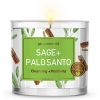 Magnificent 101,14oz Natural Soy Aromatherapy Candle With Sage and Palo Santo, Woody & Earthy Scented - Magnificent 101