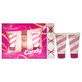 Pink Sugar Candy Magic by Aquolina for Women - 3 Pc Gift Set 1.7oz EDT Spray, 1.7oz Glossy Shower Gel, 1.7oz Creamy Body Lotion - Women - 3