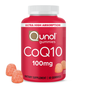 Qunol CoQ10 Gummies, 100mg, Ultra-High Absorption, Heart Health Supplement, 60 Count - Qunol