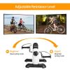 Stationary Under Desk Bike Pedal Exerciser Arm Leg Exerciser with LCD Screen - White