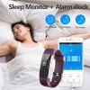 ID115PLUS HR bracelet-purple fitness tracker; with blood pressure heart rate sleep health monitor; f - default